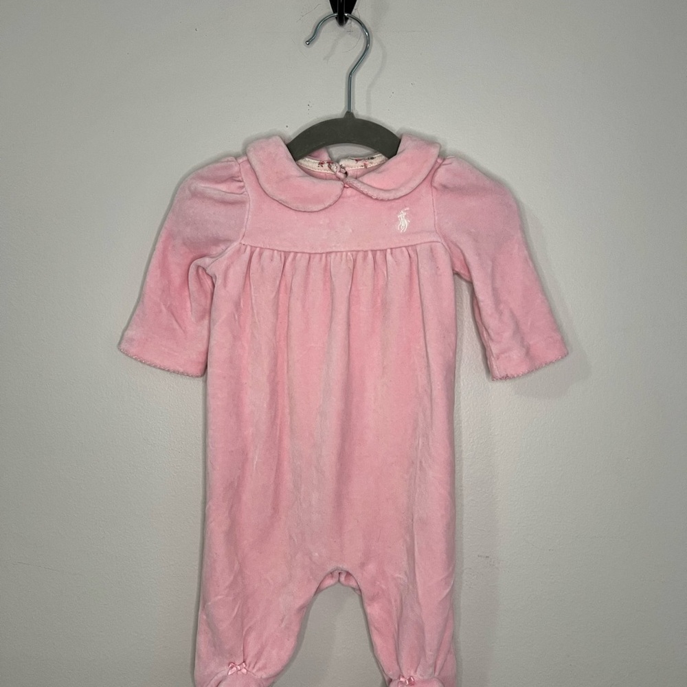 Baby Girl Ralph Lauren Footed One Piece